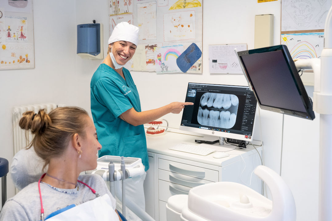 Un nostro paziente sulla poltrona